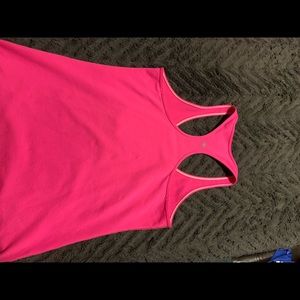 Hot pink racer back tank